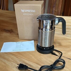 Nespresso Aeroccino 4 Silver Milk Frother